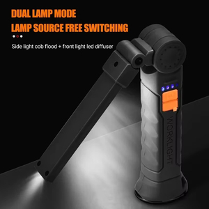 Wholesale Portable <b>Work</b> <b>Light</b> COB <b>LED</b> Flashlight USB <b>Rechargeable</b> Magnetic Lanterna Hanging Lamp Built in Battery Camping Torch - Product Image 6