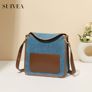 กระเป๋าแฟชั่นผู้หญิงดีไซน์เฉพาะกลุ่มกระเป๋าผ้ายีนส์ตะวันตกแบบเรียบง่ายแนววินเทจ - Product Image 5