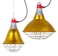 Nouvelle lampe de poulailler de poulet doré à la mode, lampe thermique infrarouge réglable résistante à l'humidité pour Animal