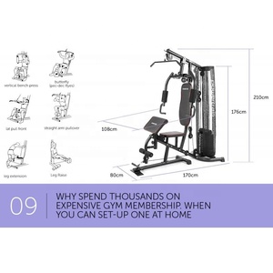 Facile à utiliser, de bonne qualité, MAIBU MB-7080, appareil de musculation complet et durable pour la maison, avec équipement de fitness. - Product Image 3