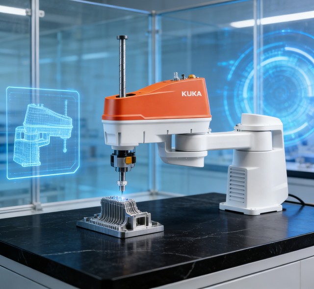 High Speed SCARA Robot 6kg Rated Payload 850mm Reach 0.025mm Repeatability Industrial Precision for Sorting and Assembly
