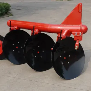 1LYX-330 round pipe disc plough 3 blade tractor disc harrow types of farm plow