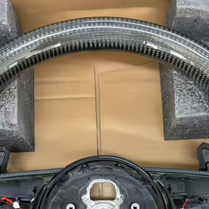 Volant de voiture en fibre de carbone personnalisé avec chauffage intégré pour <span class=keywords><strong>Audi</strong></span> A4 B8 A6 C7 TTS Q3 Q8 RS5 RS6, volant modifié - Product Image 4