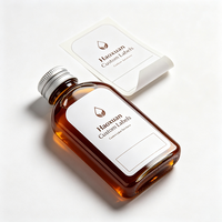 Etiquetas para Botellas de Concentrado de Té Haoxuan OEM, Película Mate de PET Blanca, Adhesivos Impresos con UV Localizado, Resistentes al Agua