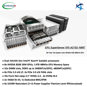 Serveur IA Supermicro SYS A21GE NBRT 10U Rack HGX B200 8GPU 14TB HBM3E avec processeurs Xeon Scalable doubles et 32 emplacements DDR5 - Product Image 3