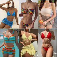 Liquidation en gros de vêtements de plage d'été, lots de maillots de bain sexy de style luxe, assortiment aléatoire de ballots de stock mixte