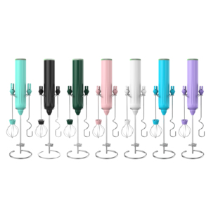 Espumador de Leche Eléctrico de Fábrica OEM, Mezclador de Bebidas para Latte y Matcha con 2 Cabezales Intercambiables - Product Image 4