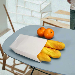 Bán Buôn Có Thể Tái Chế Nâu <span class=keywords><strong>Kraft</strong></span> Túi Giấy Dầu Chịu Mài Mòn Bánh Mì Bò Sừng Phong Bì Biểu Tượng Tùy Chỉnh Thủ Công Takeaway Giấy - Product Image 1