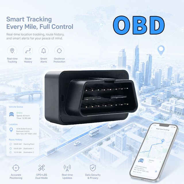 OEM ODM OBD GPS Tracker Manufacturer Custom Vehicle Tracking Device with Real-Time Tracking and Geo-Fence