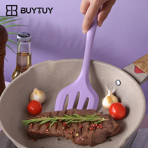 <b>Silicone</b> Cooking Utensils Set 11 Pieces Non-Stick Heat Resistant Kitchen <b>Tools</b> For Frying Stirring Serving Spoons Spatulas - Product Image 2