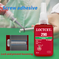 LOCTCET 290 Colle liquide époxy adhésive instantanée Vert mèche vis de blocage de filetage 50ml Agent de blocage de filetage