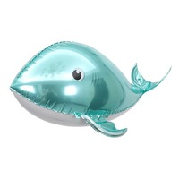 Nouveau gros gonflable hélium mer poisson ballons fête d'anniversaire jouet unique unisexe cadeau jouet imprimé 4d dauphin poisson ballon feuille