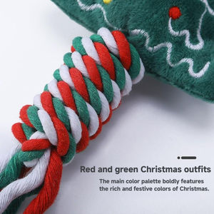 Şenlikli çevre dostu gıcırtılı halat & peluş oyuncak köpek Set karışık stilleri Puppies ve köpekler için güçlü pamuk çiğnemek interaktif oyun - Product Image 4