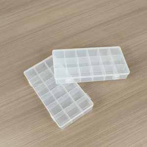 Plastic <b>Storage</b> <b>Box</b> 18 Compartment <b>Small</b> Rectangular For Jewelry Fishing Gear Stationery Tools Components Organizing Case - Product Image 4