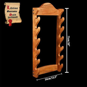 Support d'épée en bois massif support mural médiéval samouraï présentoir <span class=keywords><strong>Katana</strong></span> <span class=keywords><strong>porte</strong></span>-épée gladiateur épée - Product Image 5
