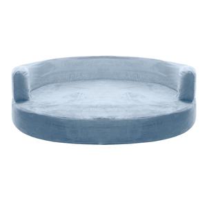 犬と猫のための新製品整形外科ラウンドメモリフォームボルスターベッドぬいぐるみ整形外科メモリフォームペット用ベッドクレートパッド - Product Image 1
