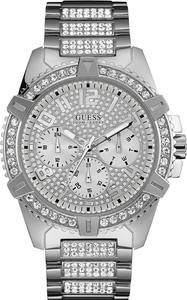 Reloj de pulsera con adornos de cristal en tono dorado de acero inoxidable - Product Image 2