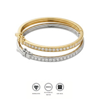 Bracelet minimaliste en moissanite à une rangée, en argent S925 plaqué or 18 carats, fin et délicat, pour femme, idéal pour le bureau, les rendez-vous, ou comme cadeau d'anniversaire