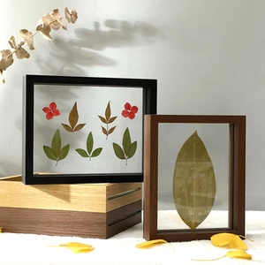 NEW MDF Finished Decorative Transparent Double Sided Glass Picture <b>Frame</b> for Specimen Leaf Carving Collection <b>Photo</b> <b>Frames</b> - Product Image 5