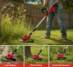 Désherbeur sans balais anti-collision avec lames surdimensionnées, <span class=keywords><strong>batterie</strong></span> lithium-ion 21V haute puissance, autonomie de 90 à 120 minutes, <span class=keywords><strong>tondeuse</strong></span> à <span class=keywords><strong>gazon</strong></span> - Product Image 3