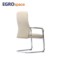 Fauteuil de bureau en cuir de luxe EGROspace haut de gamme pour réception, conférence, réunion, visiteur, exécutif