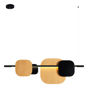 Modern Minimalist LED Light Fixture Designer Artistic Unique Long Strip for Restaurant Dining <b>Table</b> Bar Counter-Light Chandelier - Product Image 6