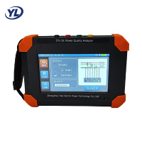 Analyseur de qualité d'alimentation triphasé ZYL-DL, analyseur harmonique, pince ampèremétrique 1000V, harmonique 63e, écran tactile couleur, vécétique, haute précision