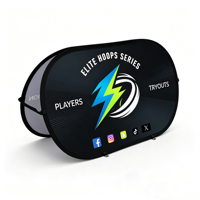 Support de bannière publicitaire portable à cadre horizontal personnalisé pour événements promotionnels