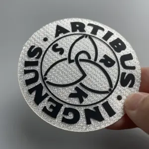 Tatami Fabric Iron On Badges Supplier Custom Silicone Printing Sports Logo Heat Press Patches for Clothing