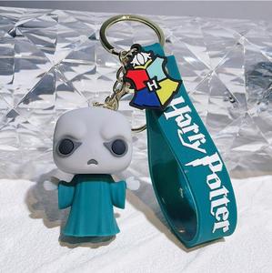 Porte-clés en PVC magique, cadeau pour enfants, porte-clés <span class=keywords><strong>Potter</strong></span> Voldemort, porte-clés personnalisé en caoutchouc <span class=keywords><strong>3D</strong></span>, porte-clés <span class=keywords><strong>Harry</strong></span> et Hermione - Product Image 5