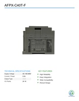 Contrôleur programmable d'occasion P-an Smart PLC AFPX-C40T-F Série FP-X pour l'automatisation industrielle