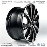 Jantes en alliage d'aluminium coulé noir brillant de 17, 18, 19 et 20 pouces, remplacement OEM pour Chery Tiggo Omoda Jaecoo Jetour