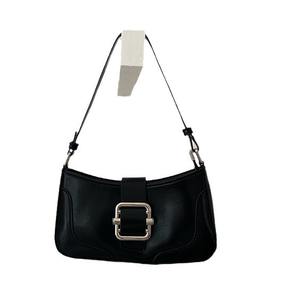 Retro Style Women's Shoulder Bag Black Hard Shell With Buckle <b>Lock</b> Summer 2024 Everyday Use - Product Image 5