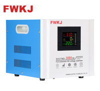Nouveau stabilisateur de tension SVC AVR monophasé 3 KVA en cuivre avec écran LCD