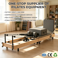 Lit de Pilates Reformer en Bois Premium, Machine de Pilates Pliable en Métal en Promotion