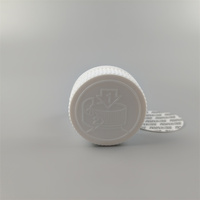 Capuchon de bouteille en plastique OEM 38 mm 45 mm à vis de sécurité CRC, capuchon cosmétique nervuré blanc à l'épreuve des enfants pour flacon de médicament