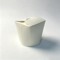 Boîte à nouilles jetable en papier kraft, seau alimentaire à emporter, anti-fuite et anti-graisse, pour poulet frit, pâtes, riz