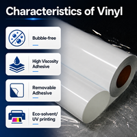 Vinyle auto-adhésif brillant haute résistance, amovible, sans bulles, résistant aux UV et à l'eau pour autocollants de voiture