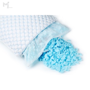 Almohadas refrescantes de bambú para dormir, <span class=keywords><strong>almohada</strong></span> de espuma de memoria triturada, ajustable, fresca, para parte trasera y estómago - Product Image 5