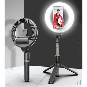 Handheld verstellbares Selfie Stick Rin glicht Batterie betriebenes Selfie Rin glicht für Handy Makeup Live Steam L07