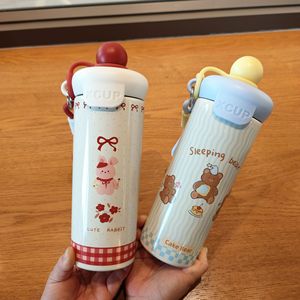 Children's Thermos Cup With Straw 316 Stainless Steel Thermal Insulation For School Outdoor Use - Product Image 3