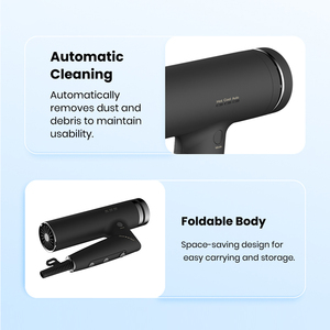 Secador de Pelo Profesional Plegable de Alta Velocidad con Difusor, Logotipo Personalizado, Motor DC Iónico para Viajes, Hoteles y Uso en Exteriores - Product Image 2