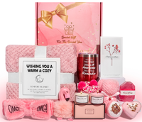 Coffrets cadeaux de bain aux bougies d'aromathérapie Uionen, chaussettes en forme de gâteau, boîtes cadeaux roses, cadeaux de la Saint-Valentin, cadeaux d'anniversaire, souvenirs