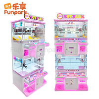 Funpark Mini Metal English Crane Claw Máquina de juegos que funciona con monedas Arcade para cuatro personas con 1 año de garantía 110/220V