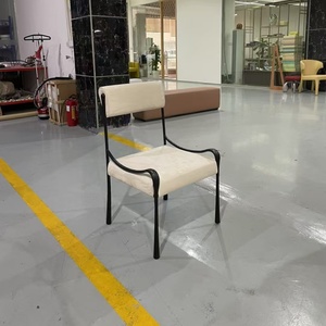 Taburete de <span class=keywords><strong>Bar</strong></span> Moderno de Lujo Ligero con Tapicería de Tela Tejida |   Silla de Barra con Estructura Metálica Estilo Industrial para Bares en Azoteas y Comedores de Lujo - Product Image 6