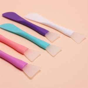 Candy Color <b>Silicone</b> Facial Mask Brush Scraper Custom Logo Double Head Face Makeup <b>Tool</b> - Product Image 2