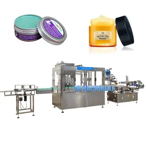 Automatic Vaseline Wax Bottle Cans Filling and Capping Machine 1oz 2oz for Cosmetic Make Up Cream