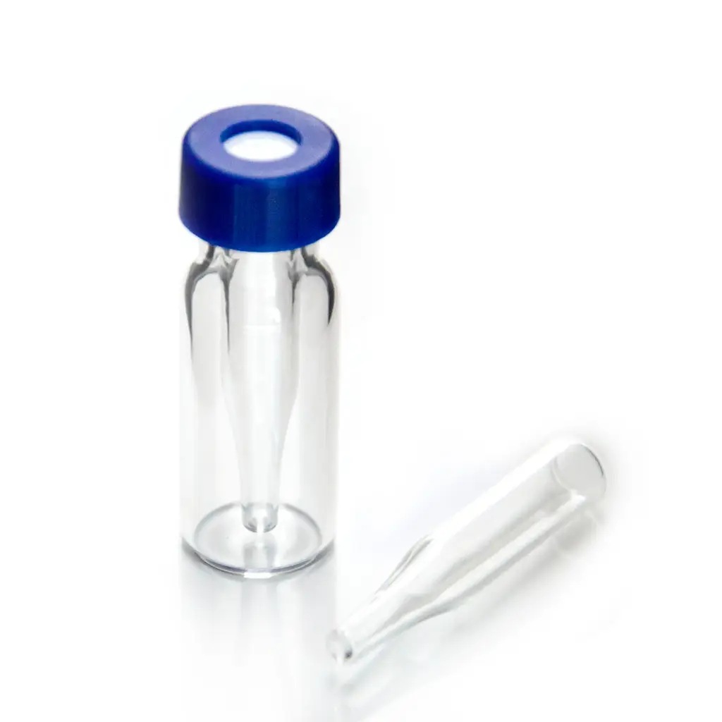 China diferentes fondo claro de la forma 1,5 ml frascos 150ul-250ul 5,8x28,5mm 6mm 250ul de vidrio insertar Micro Vial insertos