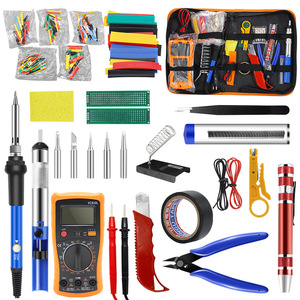 Soldador de temperatura ajustable de 60W 220V, kit de herramientas con multímetro para reparación en el hogar, soldadura y electrónica. - Product Image 4