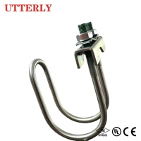 UTTERLY UTT13 – Pince de fixation latérale rapide en U, électrogalvanisée, anti-sismique, certifiée FM CE, pour la lutte contre les incendies – Approvisionnement direct usine